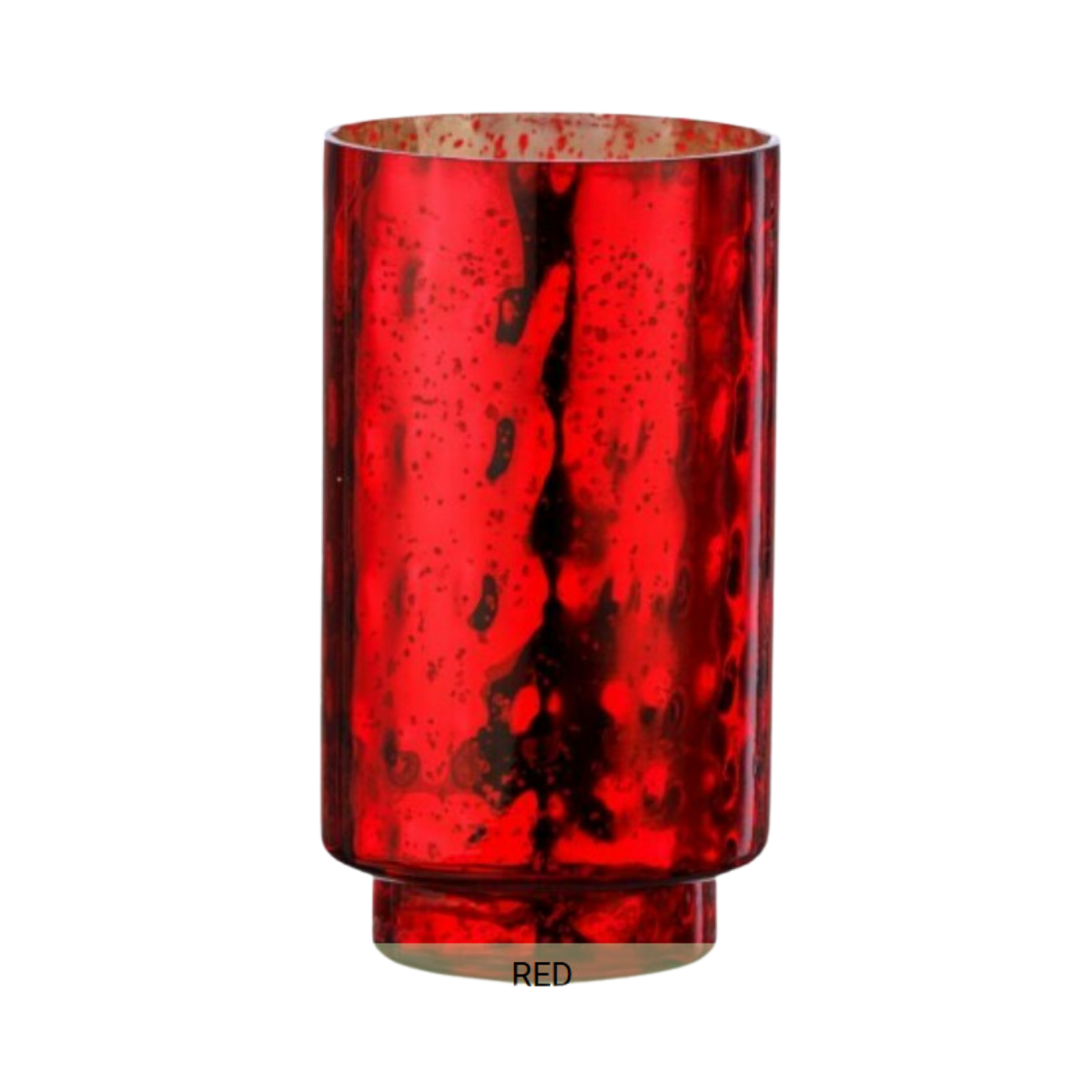9" Mercury Glass Hurricane Vase