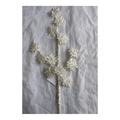 34" Iced Sequin/Pearl Snowflake Spray