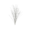 38" TWISTED METALLIC GRASS SPRAY - SILVER