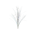 38" TWISTED METALLIC GRASS SPRAY - WHITE
