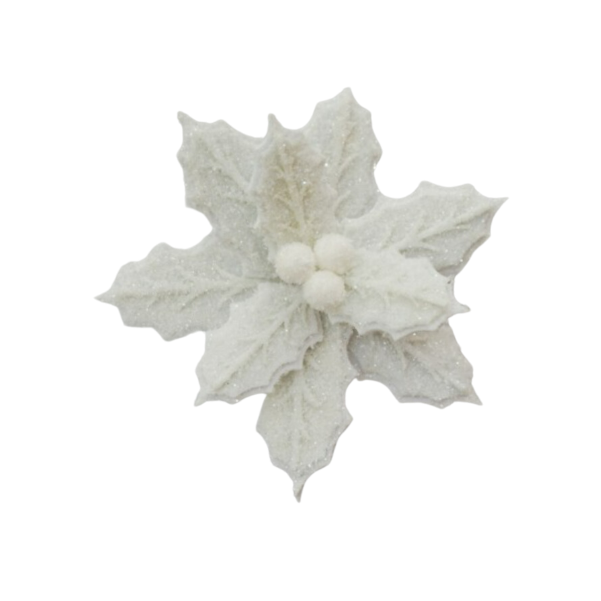 24" Frosting Edge Poinsettia