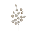 32" GINGERBREAD SNOWFLAKE SPRAY - BROWN/WHITE