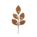 24" "Faux" Leather Leaf Spray