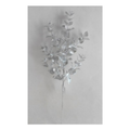 25" SEQUIN GLITTER EUCLYPTUS SPRAY - SILVER