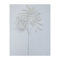 20" Winter Forest Fern Spray - White