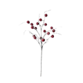 43" Iced/Glitter Jumbo Berry Spray - Red