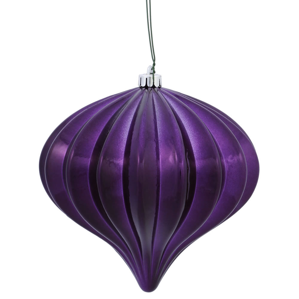5.7" Shiny Onion UV Drilled - Set of 3