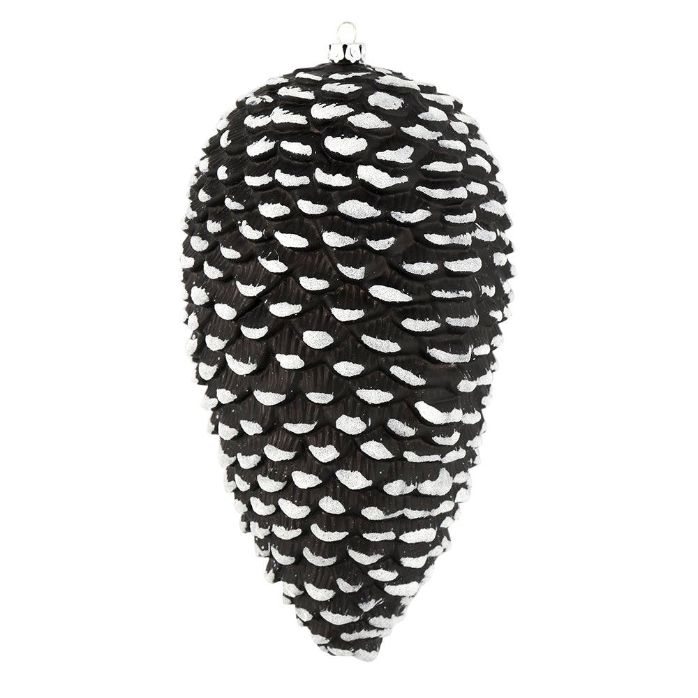 7" Matte Glitter Pinecone - Set of 4