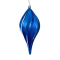 Candy Swirl Drop Ornament Drilled and Looped UV - 8" and 12"