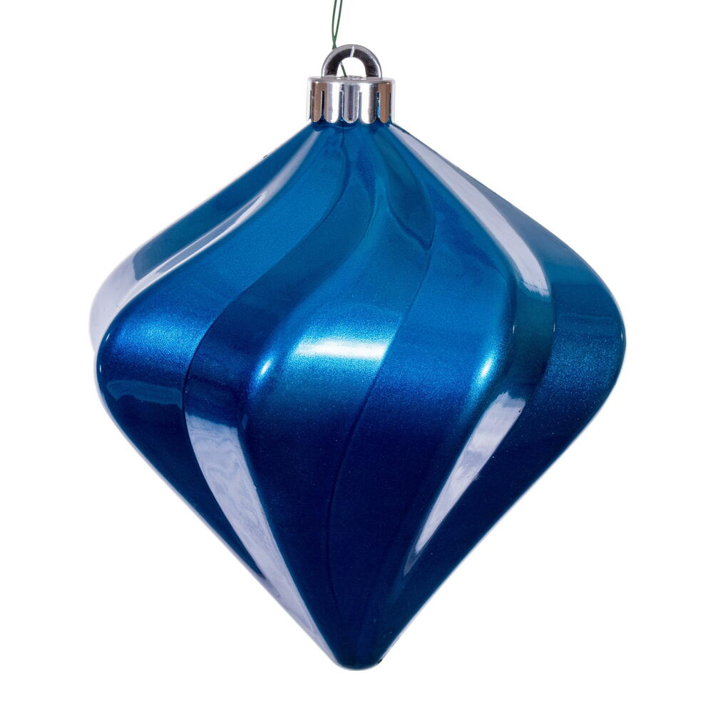 6" Candy Swirl Diamond Ornament UV (Bag of 3)