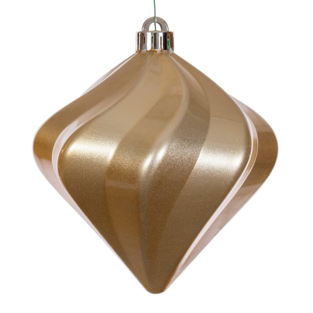 6" Candy Swirl Diamond Ornament UV (Bag of 3)
