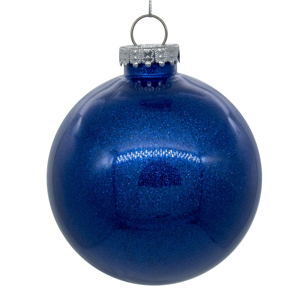 4" Glitter Clear Ball - Set of 6