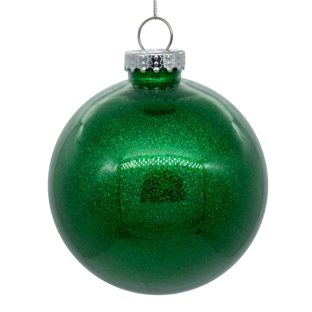4" Glitter Clear Ball - Set of 6