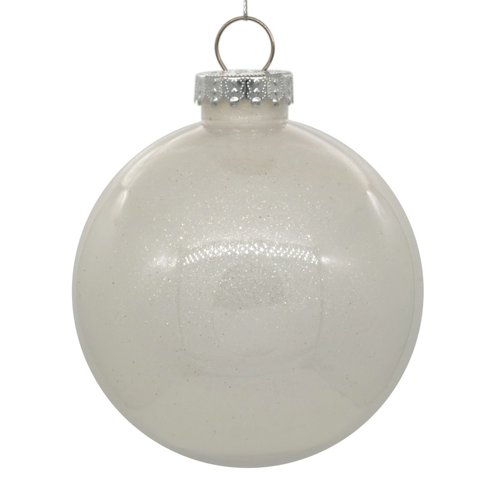3" Glitter Clear Ball - Set of 12