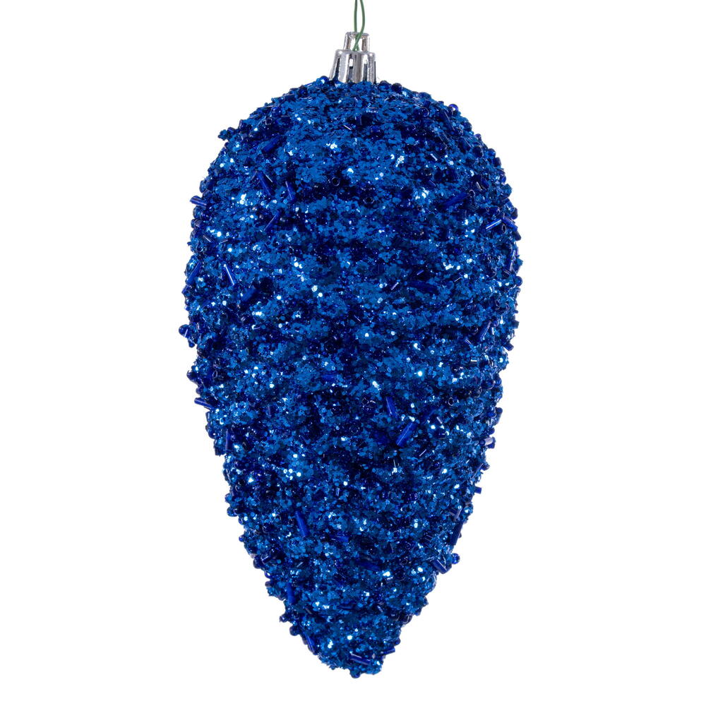 7" Glitter Pinecone - Set of 4