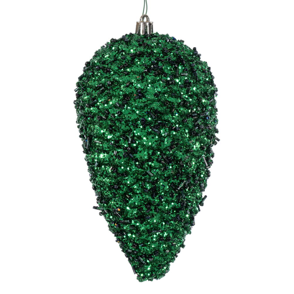 7" Glitter Pinecone - Set of 4