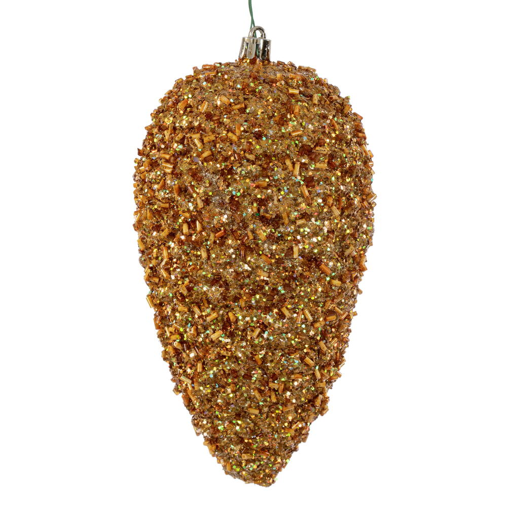 7" Glitter Pinecone - Set of 4