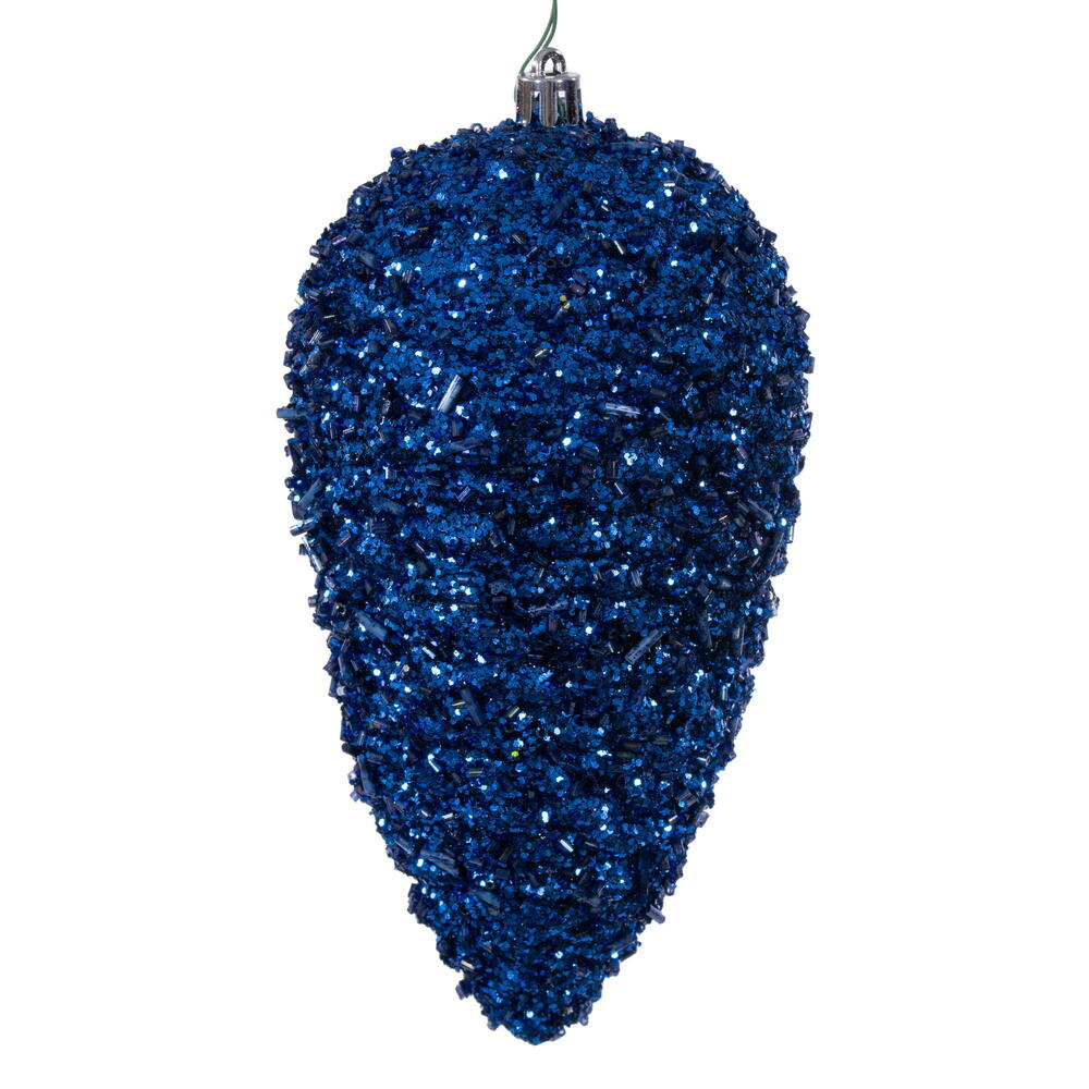 7" Glitter Pinecone - Set of 4