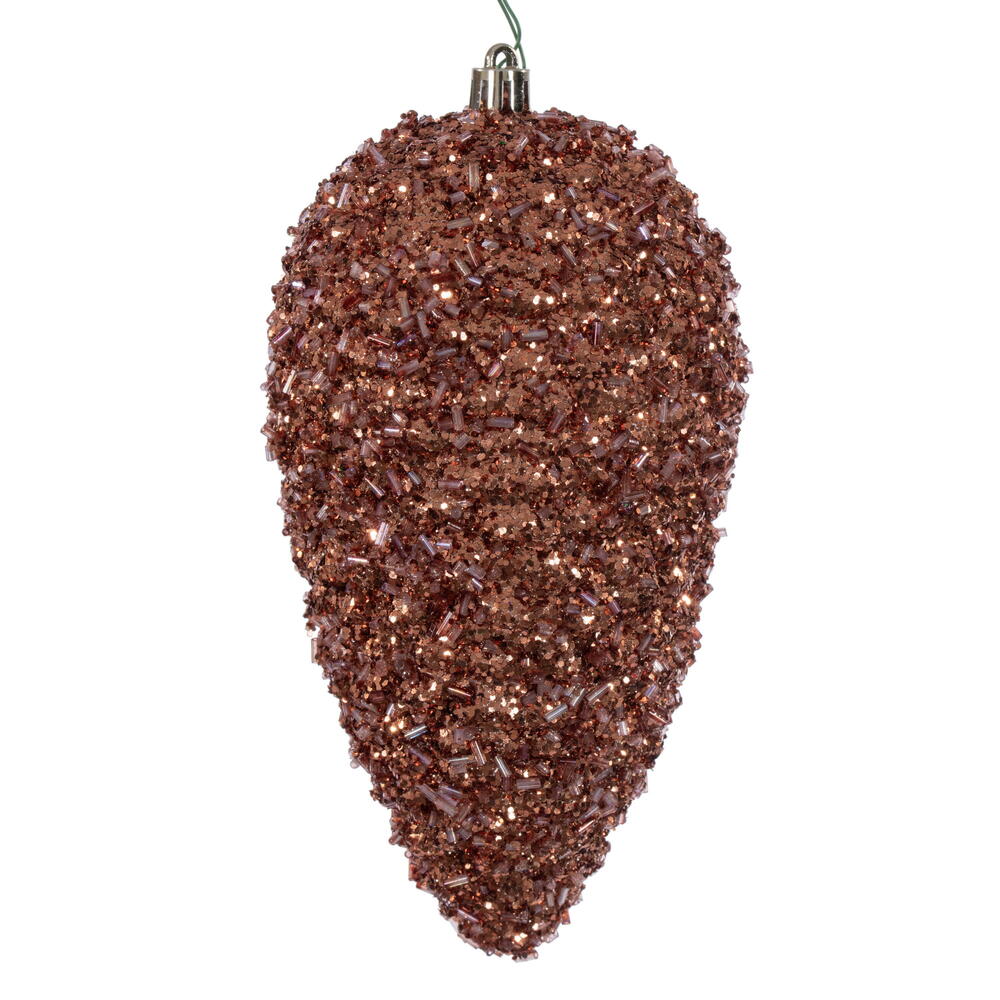 7" Glitter Pinecone - Set of 4
