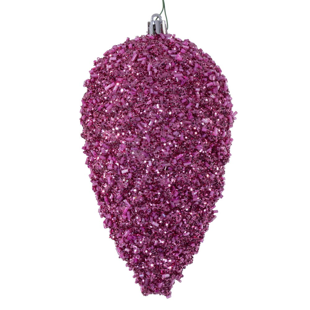 7" Glitter Pinecone - Set of 4