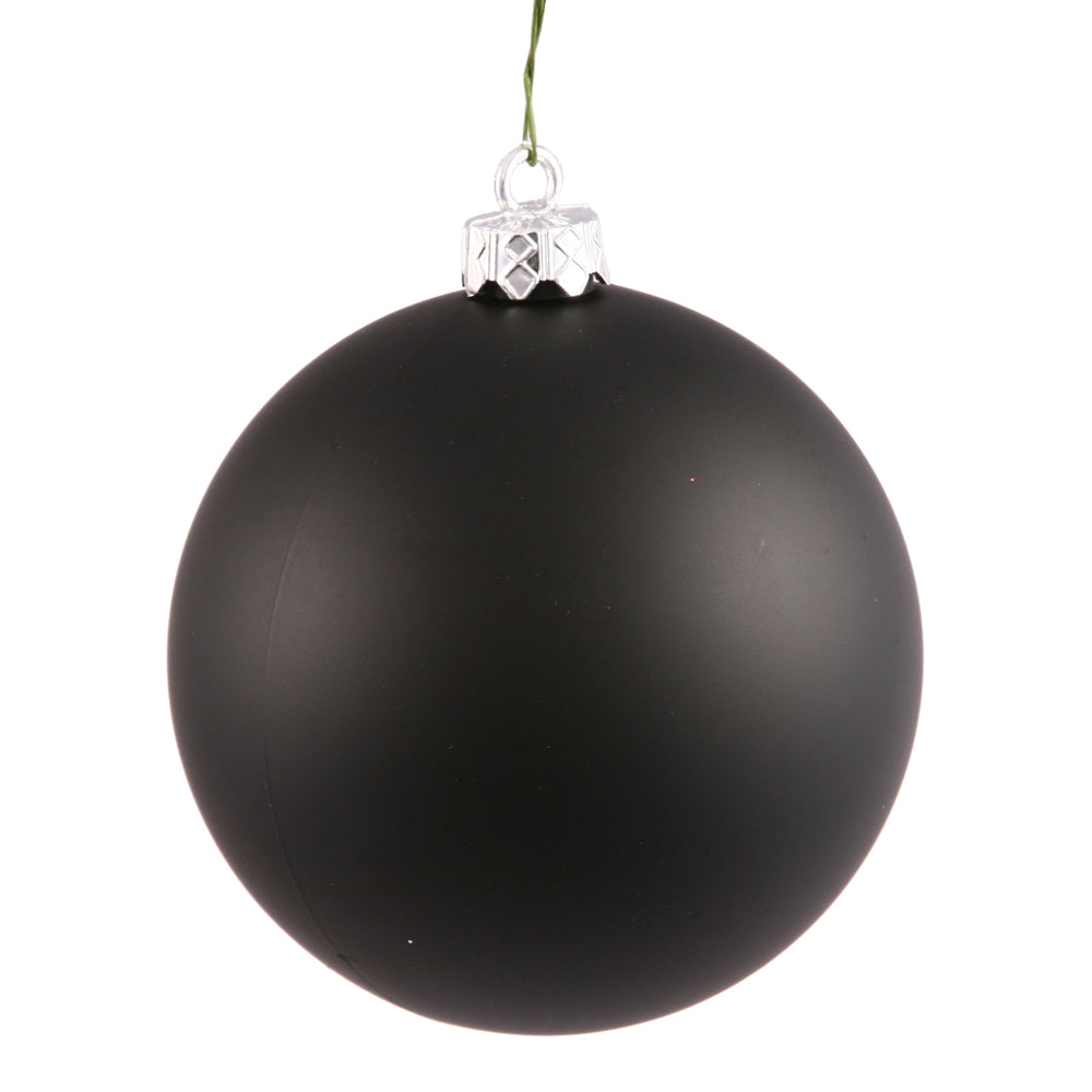 Black - Shatterproof Ball Christmas Tree Ornaments