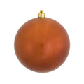 Burnished Orange - Shatterproof Ball Christmas Tree Ornaments