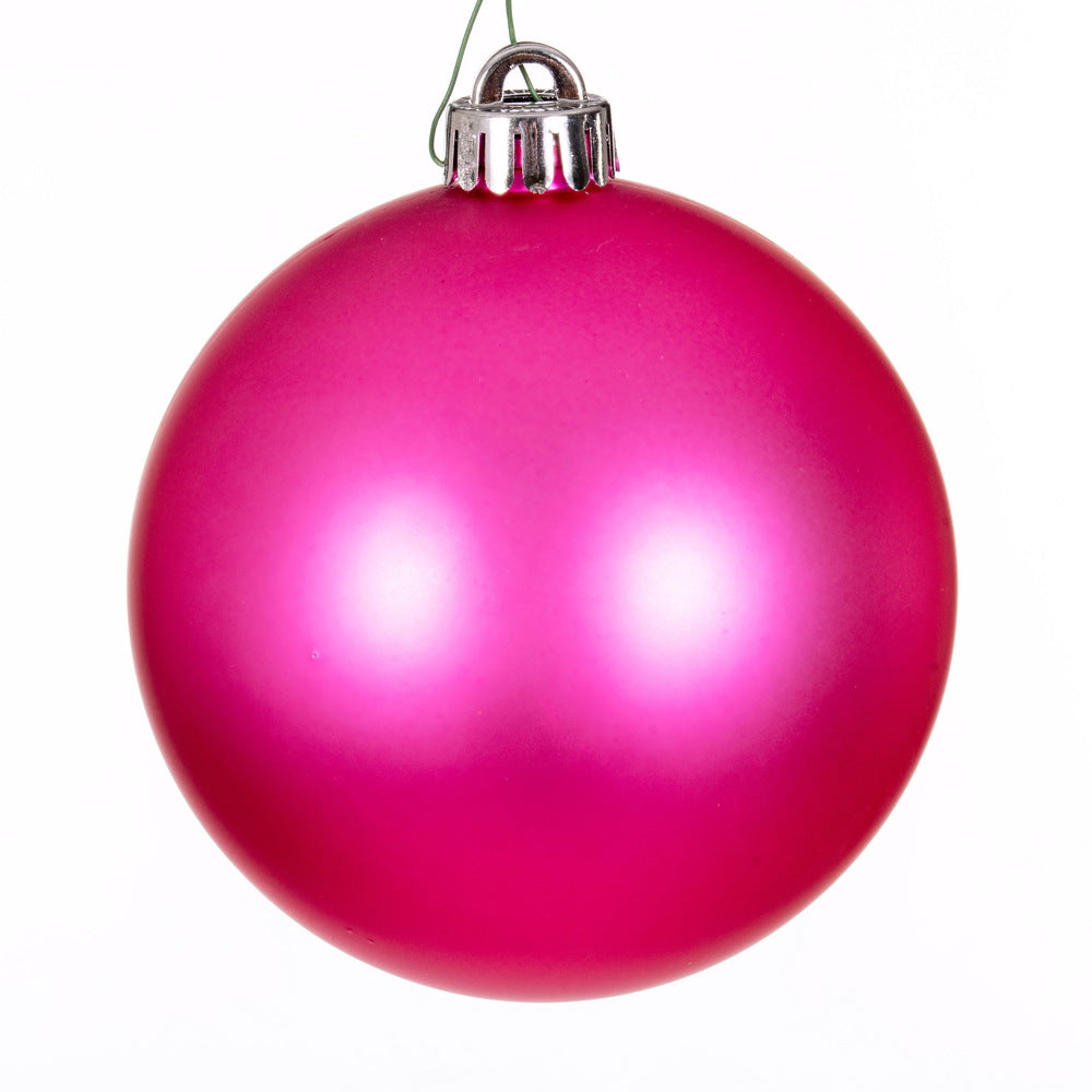 Hot Pink - Shatterproof Ball Christmas Tree Ornaments