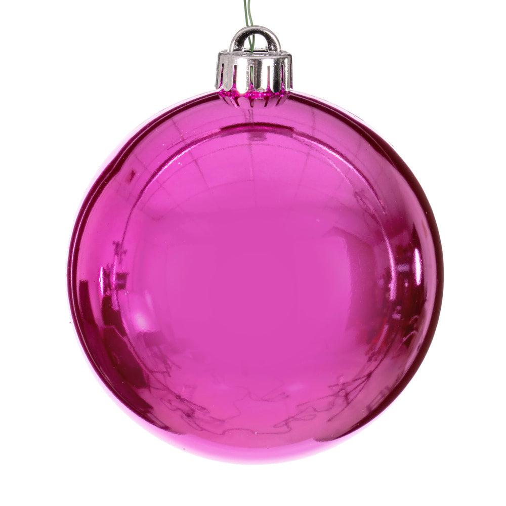 Hot Pink - Shatterproof Ball Christmas Tree Ornaments