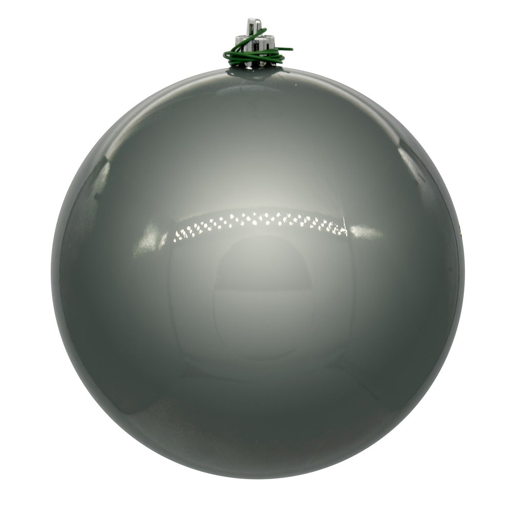 Pewter - Shatterproof Ball Christmas Tree Ornaments
