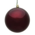 Burgundy - Shatterproof Ball Christmas Tree Ornaments