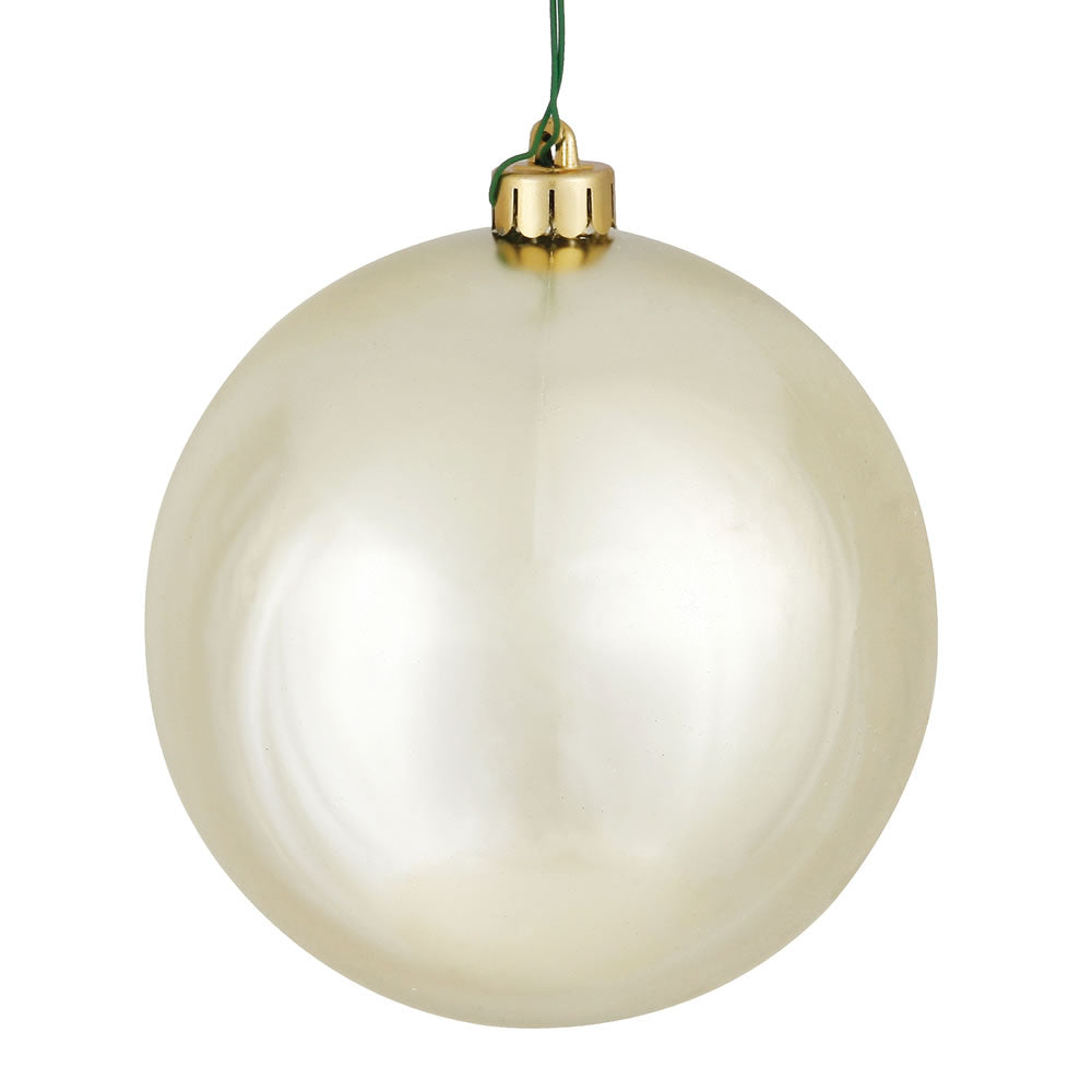 Champagne - Shatterproof Ball Christmas Tree Ornaments