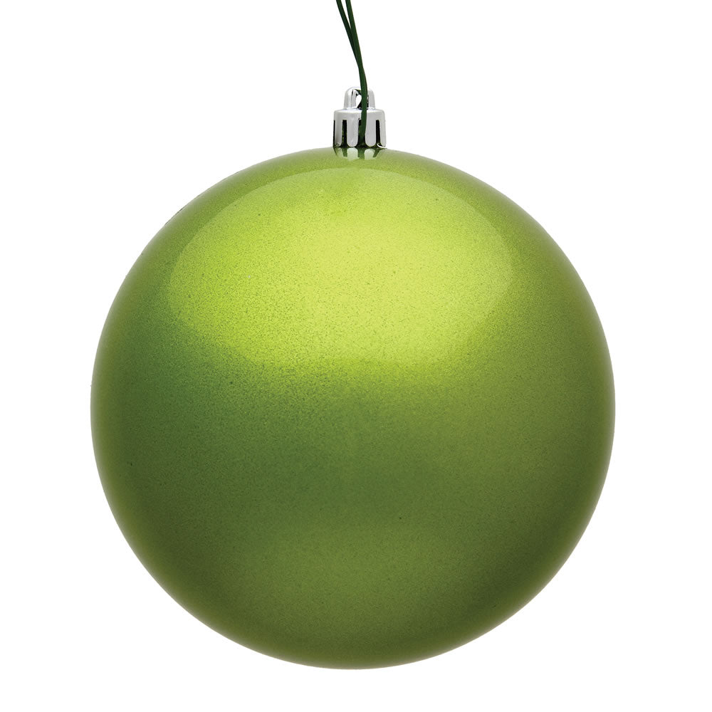 Lime - Shatterproof Ball Christmas Tree Ornaments