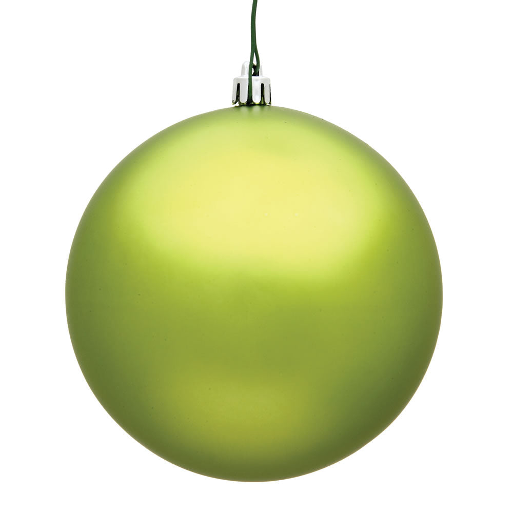 Lime - Shatterproof Ball Christmas Tree Ornaments