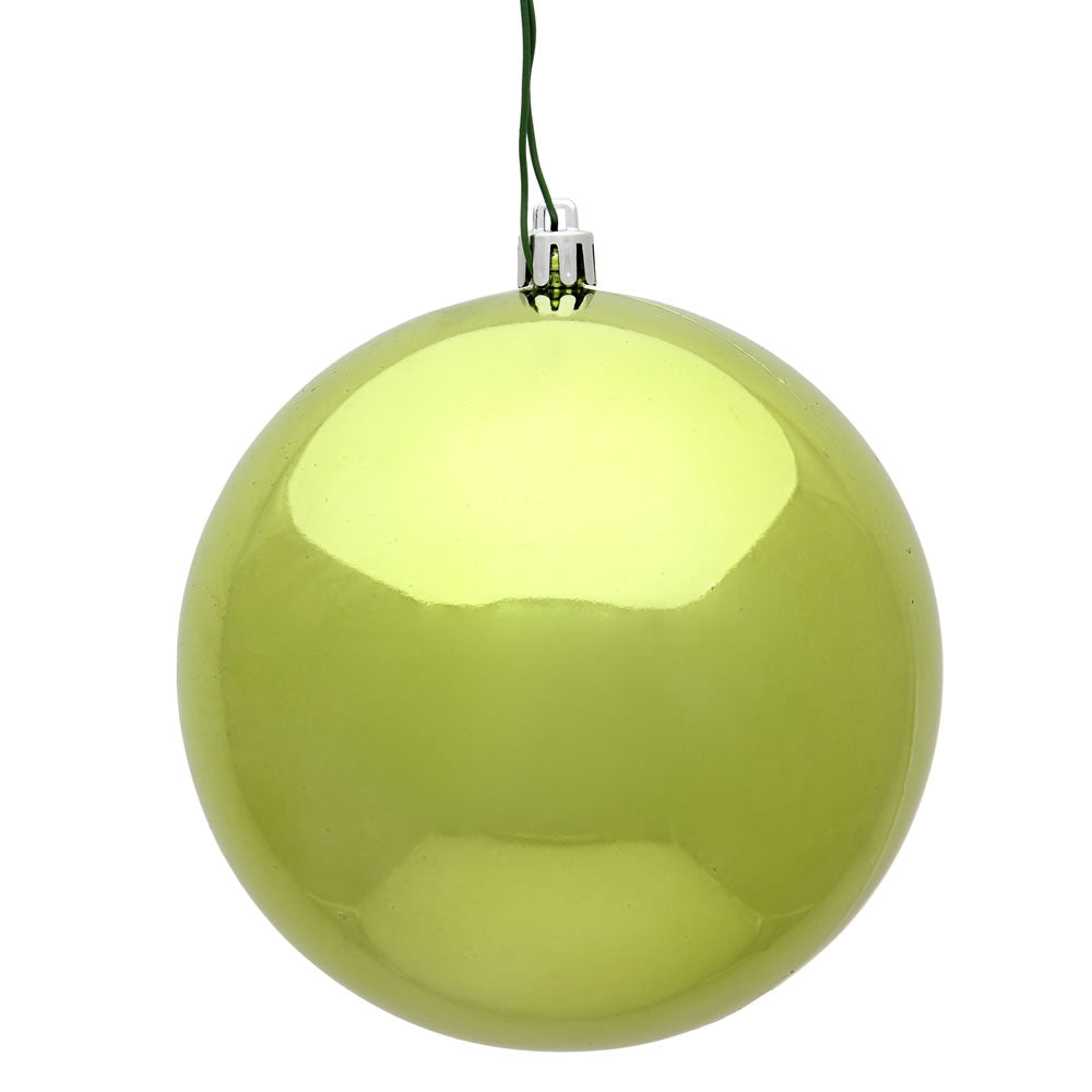 Lime - Shatterproof Ball Christmas Tree Ornaments