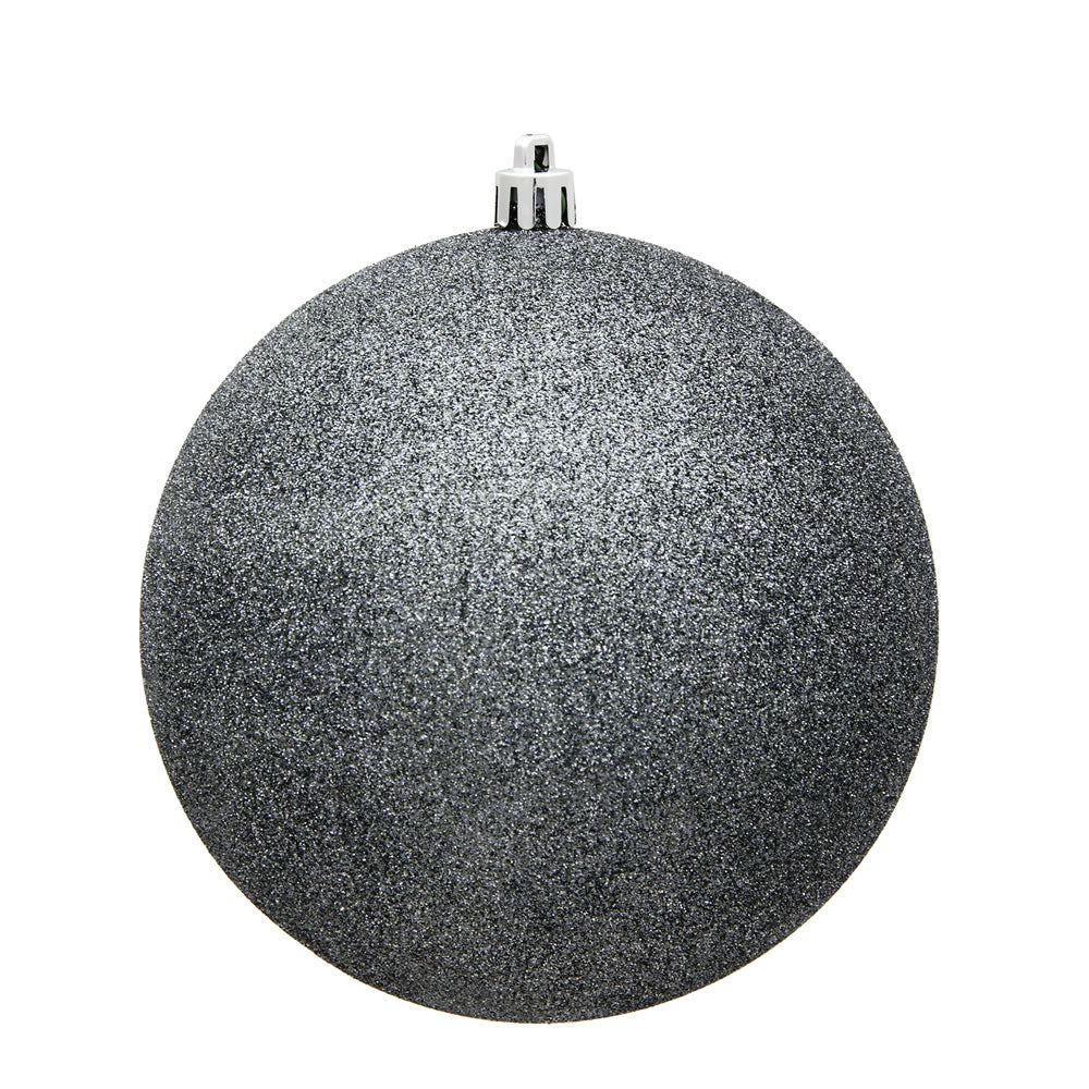Pewter - Shatterproof Ball Christmas Tree Ornaments