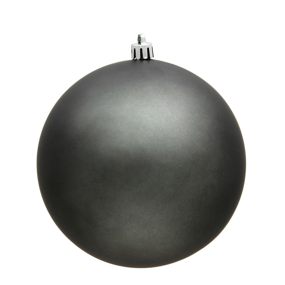Pewter - Shatterproof Ball Christmas Tree Ornaments