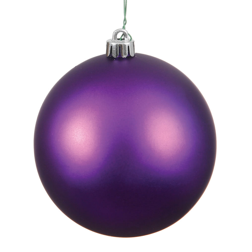 Plum - Shatterproof Ball Christmas Tree Ornaments