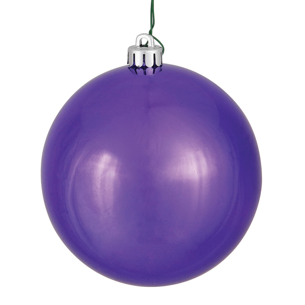 Plum - Shatterproof Ball Christmas Tree Ornaments