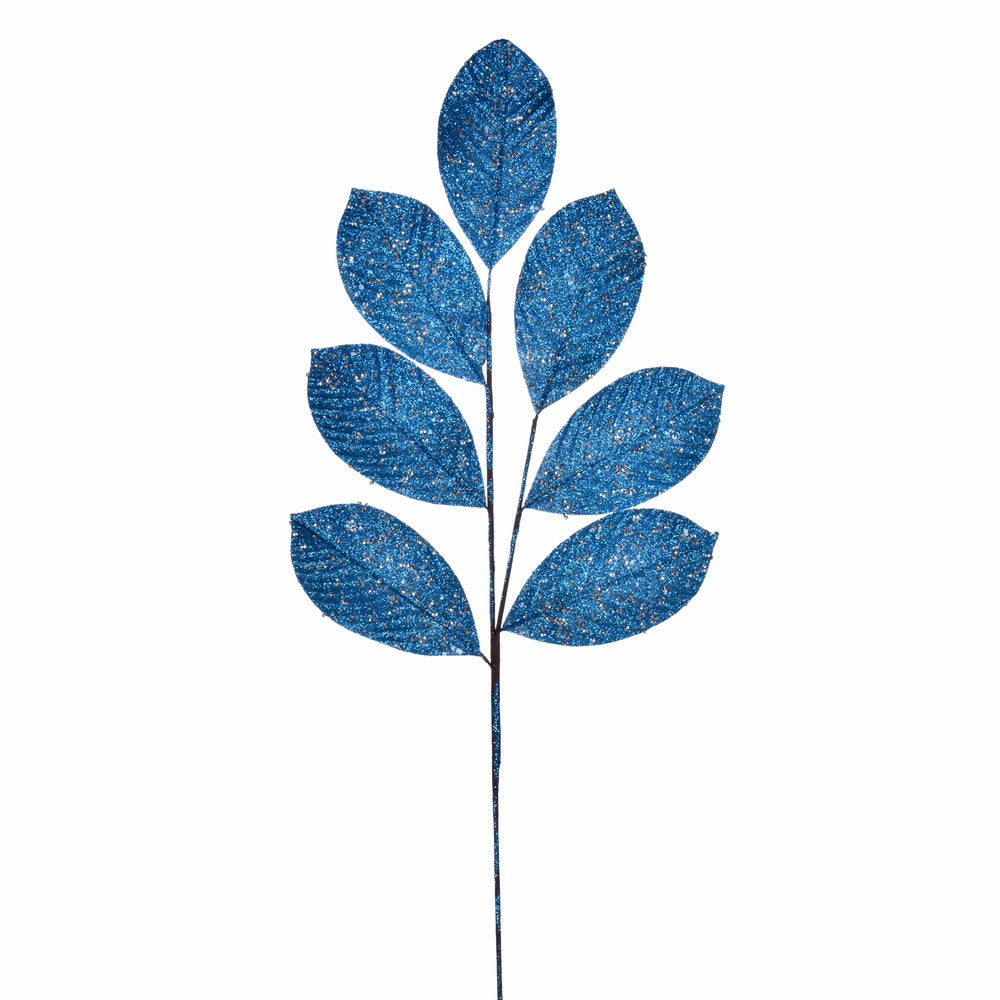 27" Glitter Leaf Spray - Set of 4