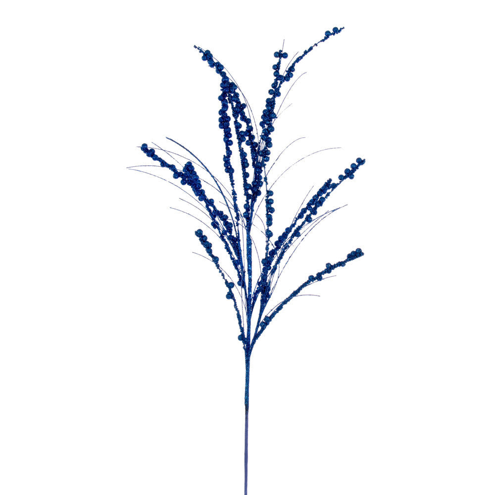 36" Berry Twig Glitter Spray - Set of 6