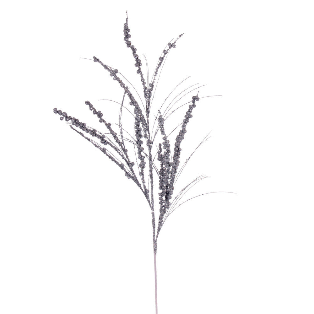 36" Berry Twig Glitter Spray - Set of 6