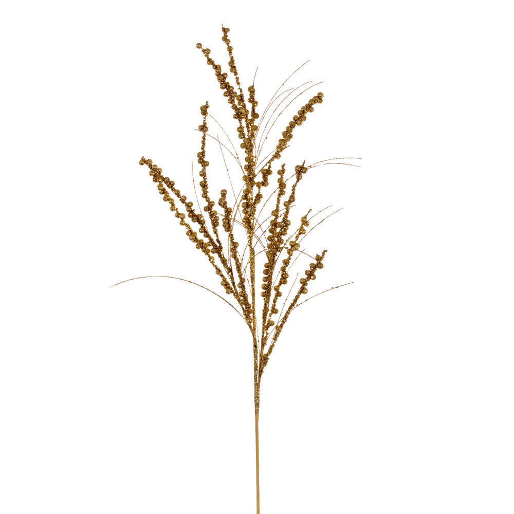 36" Berry Twig Glitter Spray - Set of 6