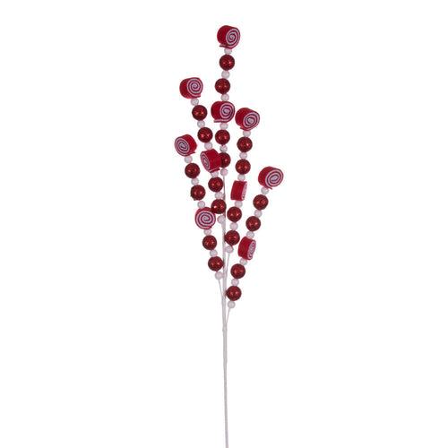 20" Red/White Candy Cane Spray - Set of 6