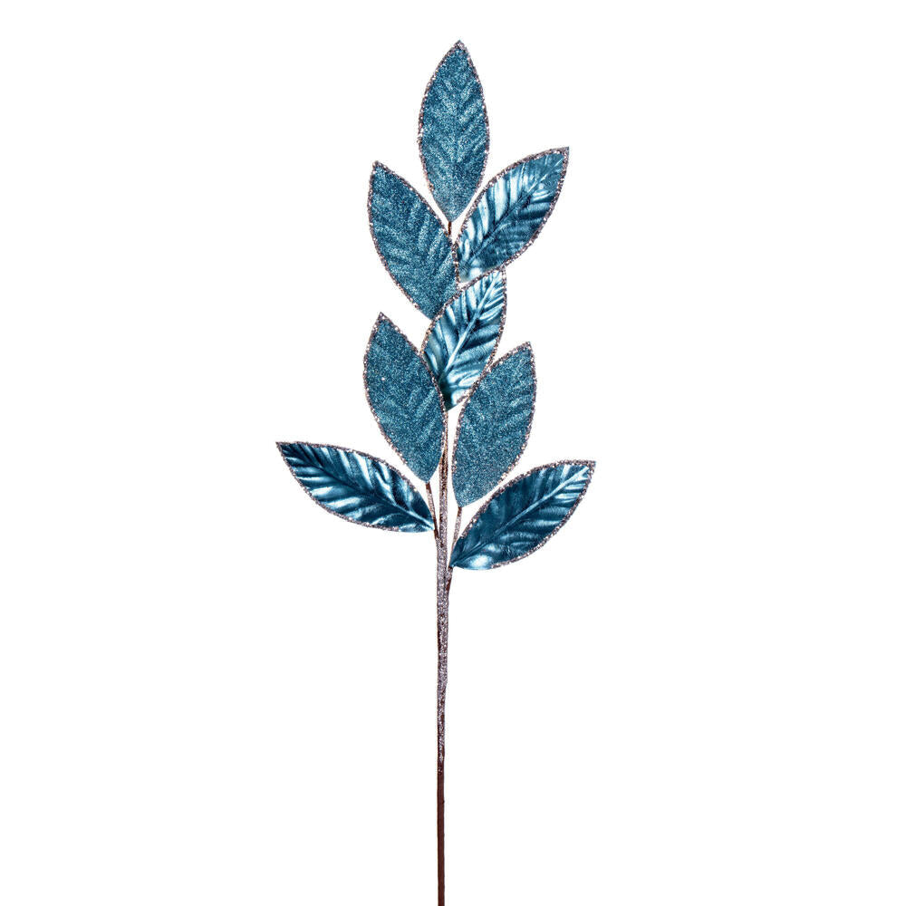 27.5" Metallic Leaf Glitter Spray - Set of 3