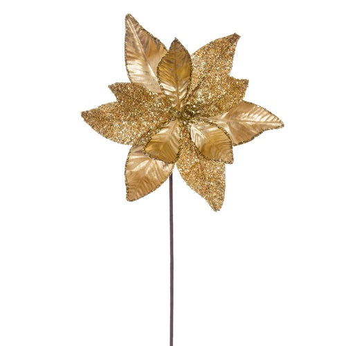 21.5" Poinsettia 11" Flower - Set of 6