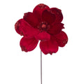 21.5" Velvet Magnolia 13" Flower - Set of 4