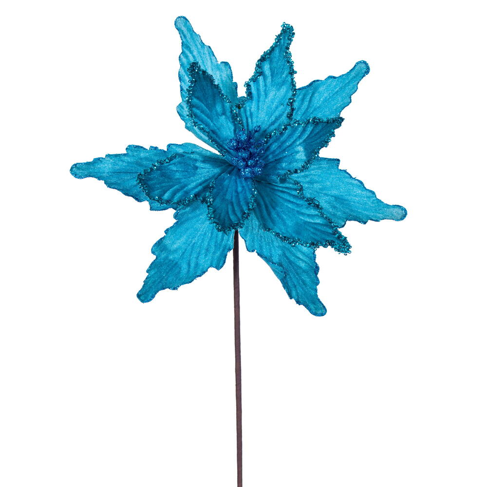 21.5" Poinsettia 12" Flower - Set of 6