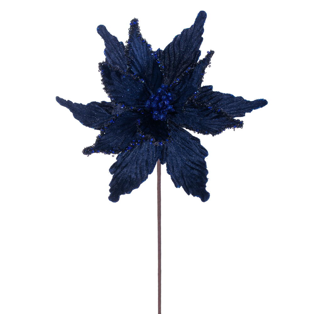 21.5" Poinsettia 12" Flower - Set of 6