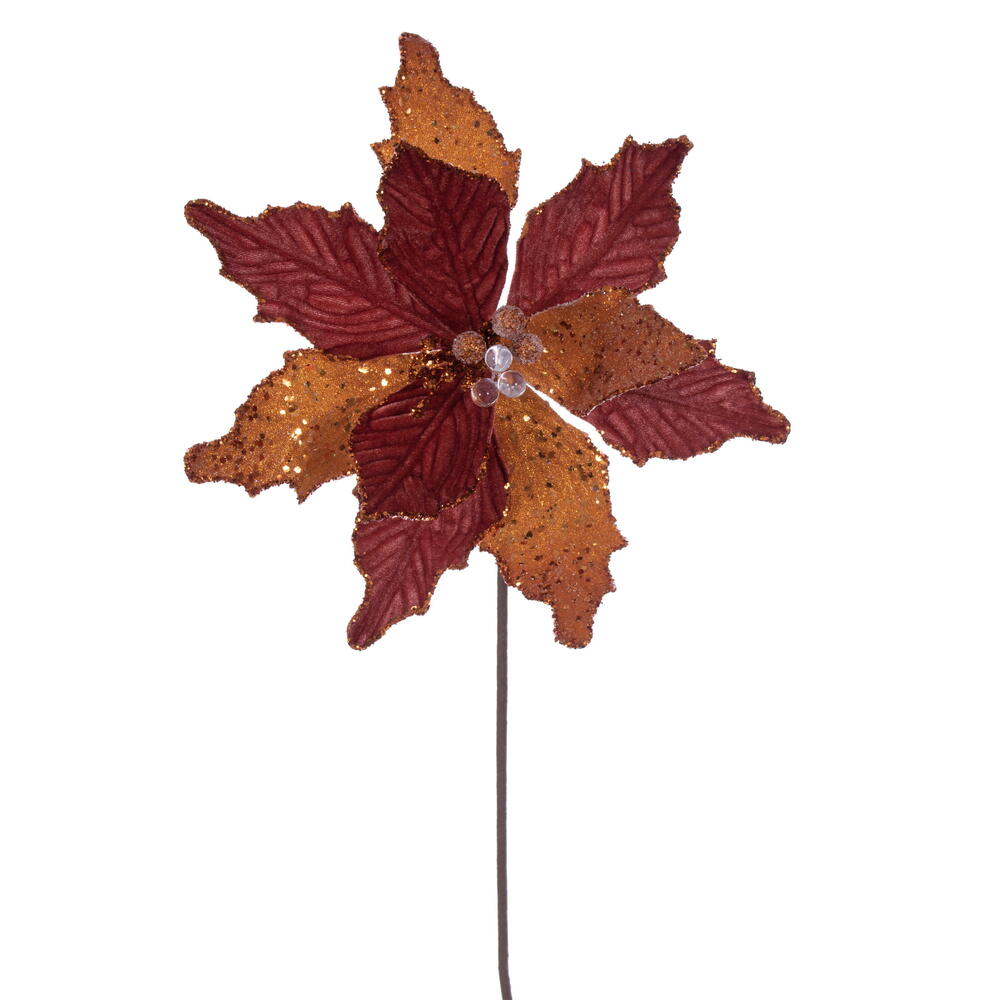 20" Velvet Sugar 11.5" Flower - Set of 3
