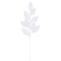 32" White Faux Leather Pearl Spray - Set of 2